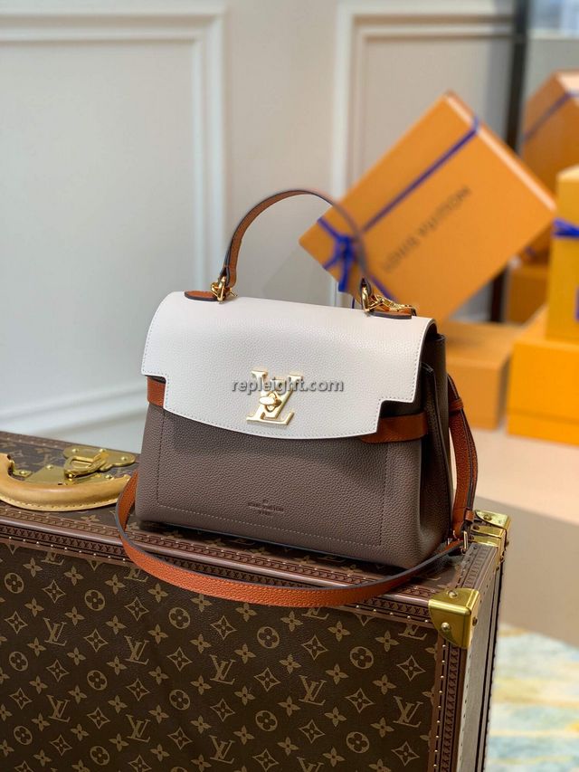 LOUIS VUITTON-M58978 루이비통 브라운/크렘 송아지 가죽 락미 에버 BB