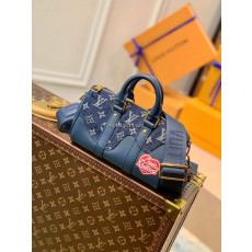 LOUIS VUITTON-M81011 루이비통 블루 모노그램 데님 키폴 XS