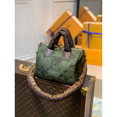 LOUIS VUITTON-M59009 루이비통 카키 모노그램 에코닐 스피디 반둘리에 25