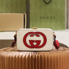 GUCCI-658230 9397 구찌 화이트 인터로킹 G 미니 백