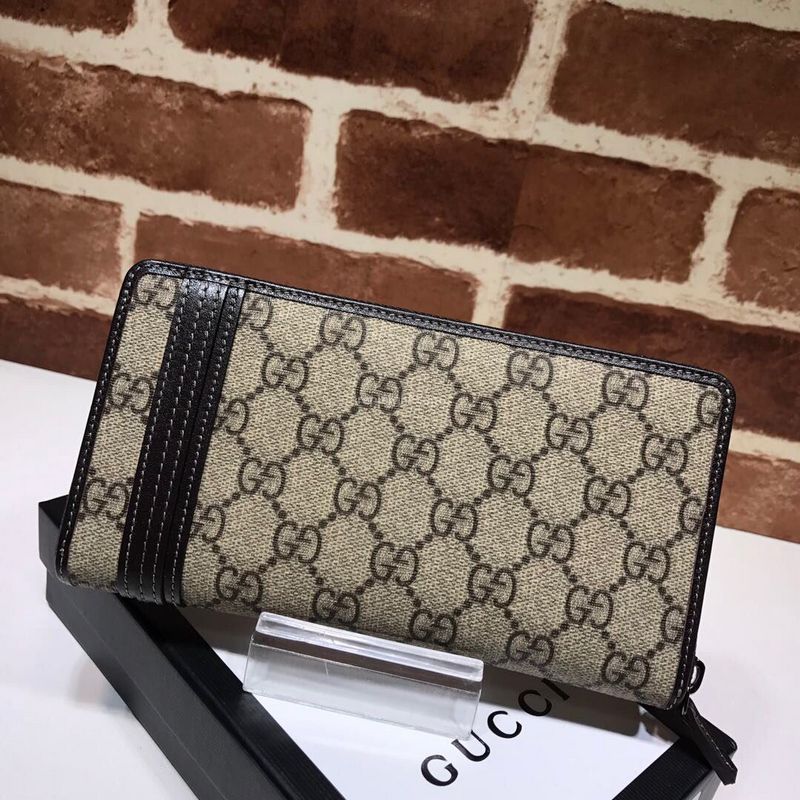 GUCCI-291105 구찌 GG Supreme Web Zip Around Wallet