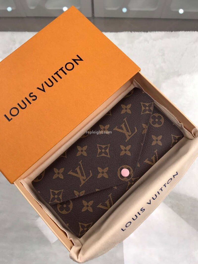 LOUIS VUITTON-루이비통 모노그램 에밀리 월릿 푸시아