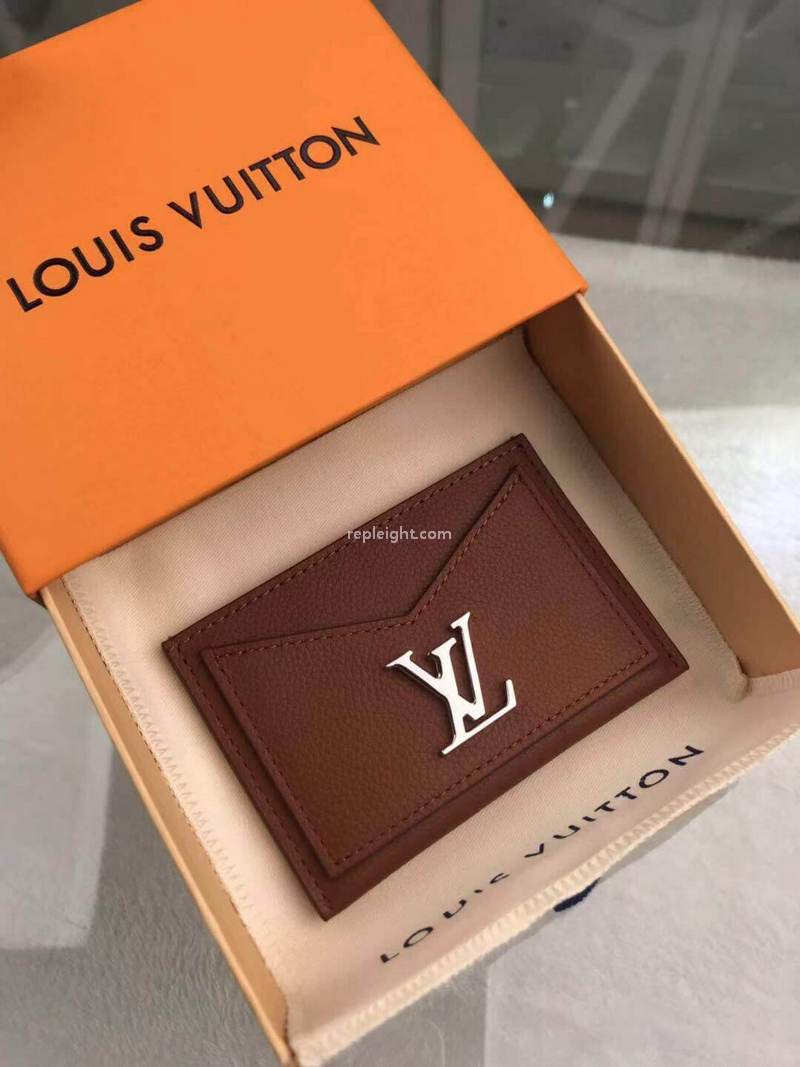 LOUIS VUITTON-M68611 루이비통 카멜 송아지 가죽 락미 카드 홀더