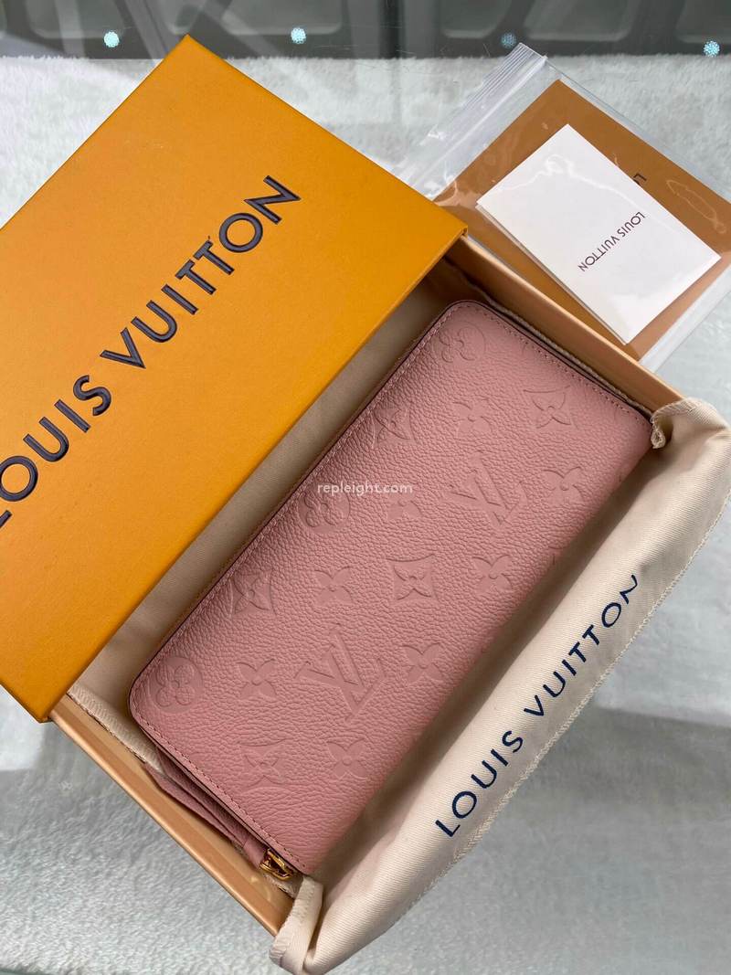 LOUIS VUITTON-M61265 루이비통 모노그램 앙프렝뜨 클레망스 월릿 핑크