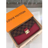 LOUIS VUITTON-N60207 루이비통 퍼플 송아지 가죽 다미에 에벤 크로셋 월릿