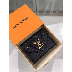 LOUIS VUITTON-M63427 루이비통 블랙 물결 패턴 뉴 웨이브 컴팩트 월릿