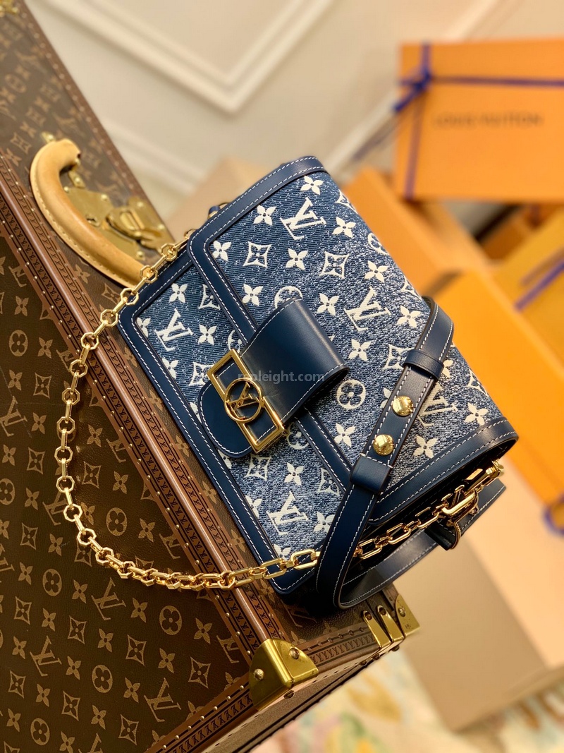 LOUIS VUITTON-M59631 루이비통 네이비 모노그램 데님 도핀 MM