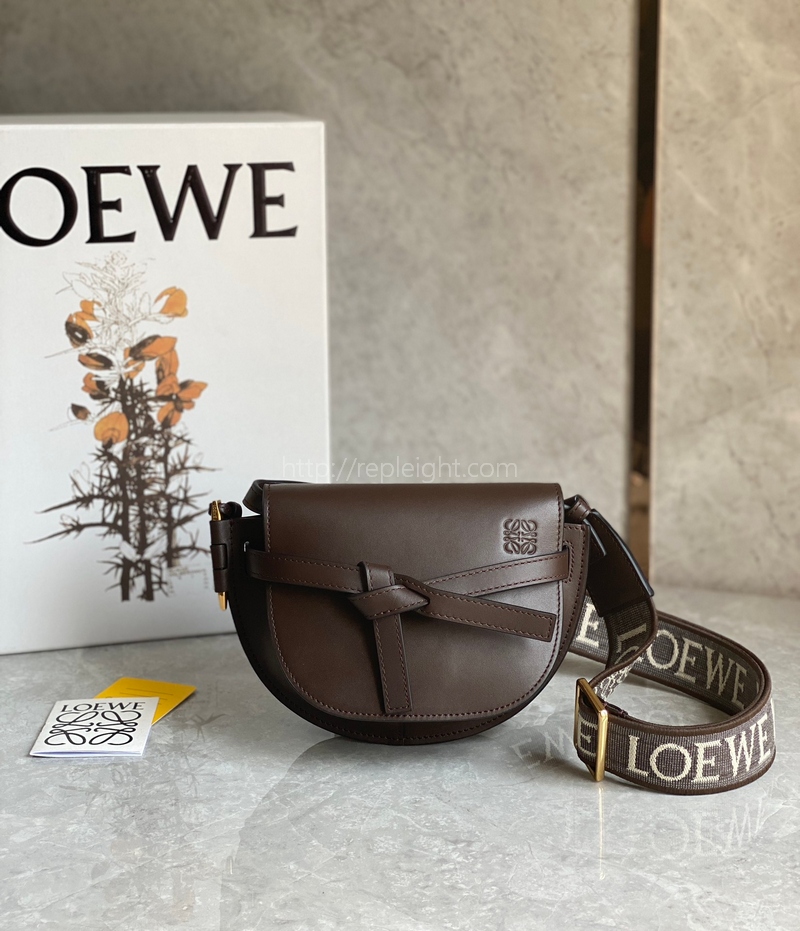 로에베 - LOEWE - 미니 게이트 송아지 가죽 듀얼 백 A650N46X13