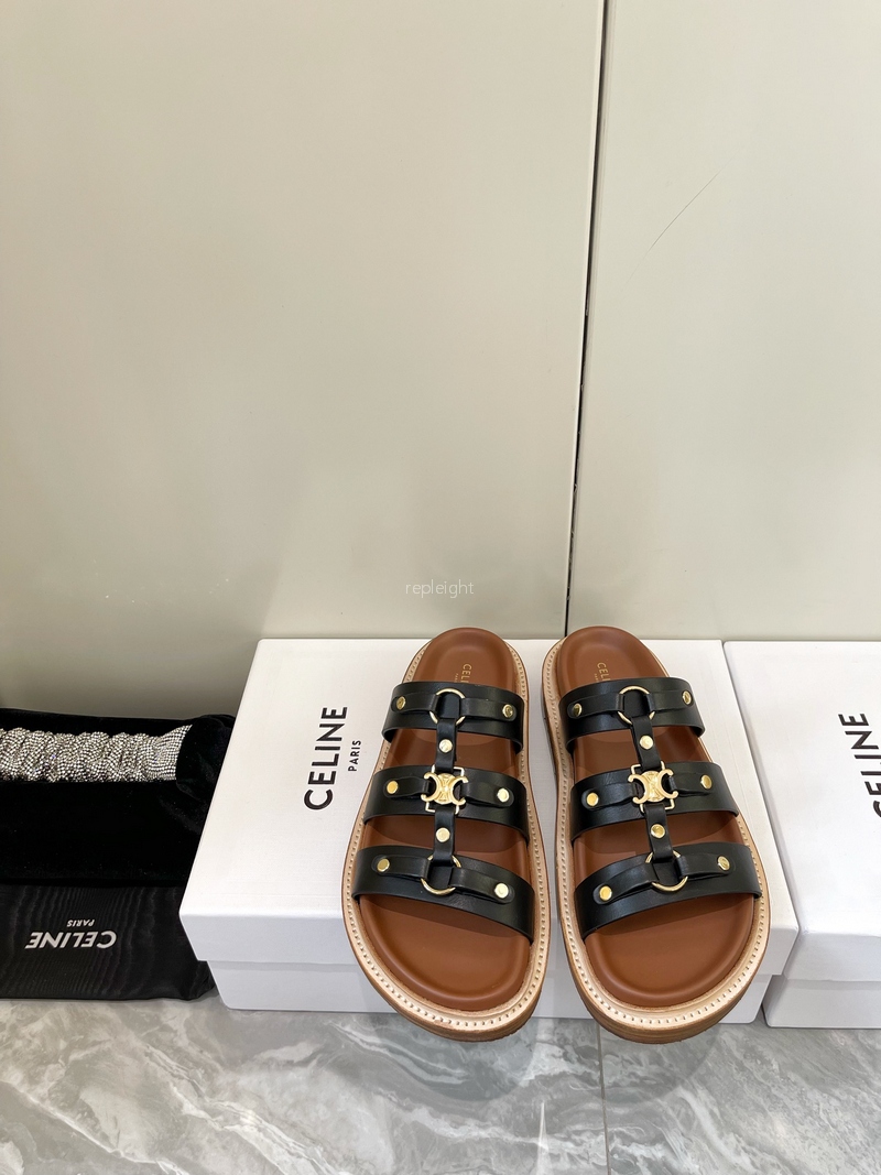 셀린느- CELINE 352343766C.38NO SLIDES TIPPI IN CALFSKIN