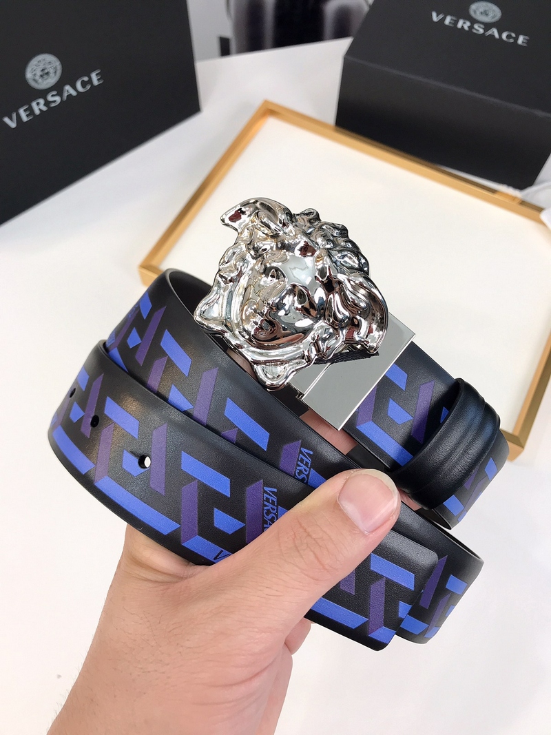 Versace- LA GRECA 메두사 리버서블 벨트 4.0CM (7)