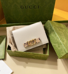 GUCCI-746059 AACAO 5741 인터로킹 G 파이톤 보우 지갑