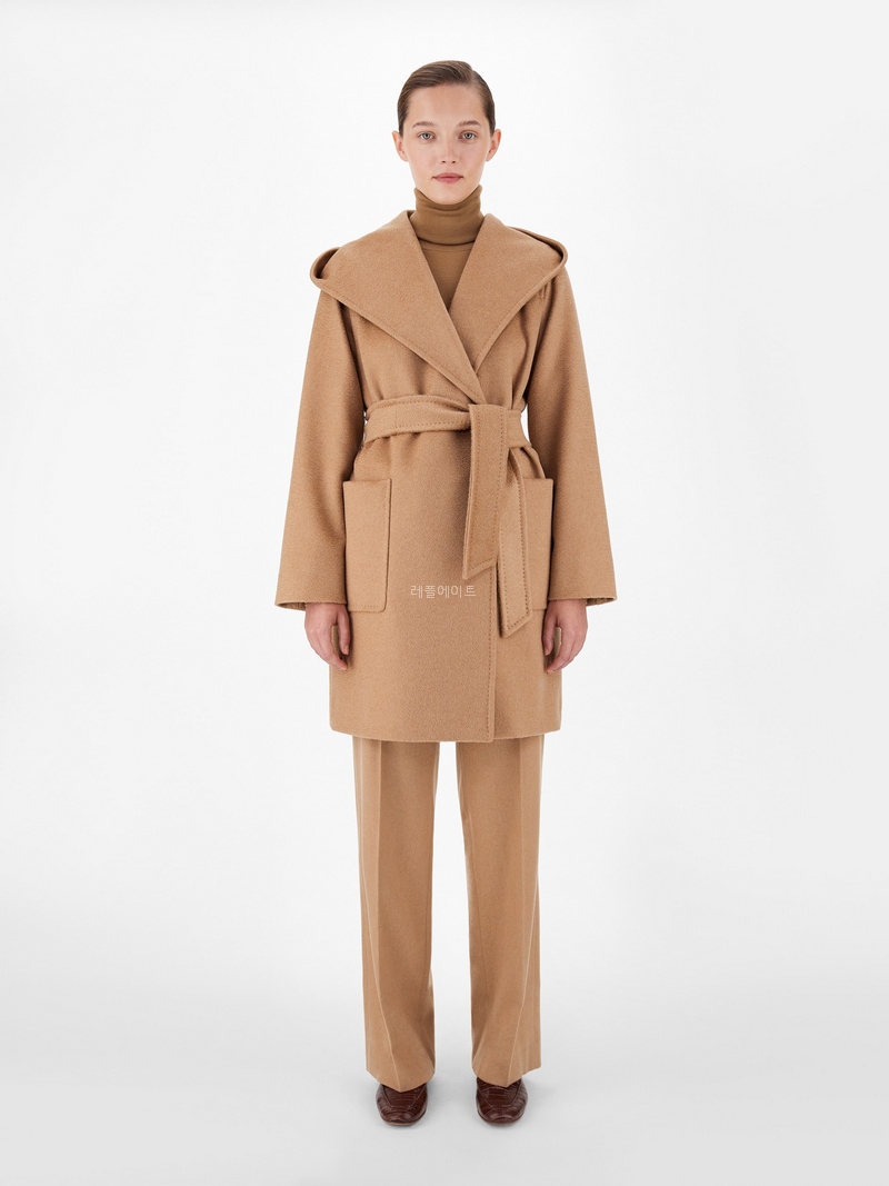 막스마라-MAXMARA - RIALTO- RIALTO - Camel colour robe coat