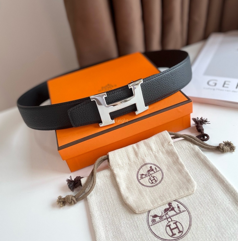 에르메스-HERMES H BUCKLE & REVERSIBLE LEATHER STRAP 38MM