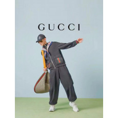 GUCCI - 구찌 ‎752187 XJFQV 1043 웹(WEB) 코튼 저지 후드 재킷