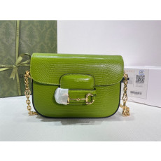 GUCCI- 675801 LUZ0G 3533 GUCCI HORSEBIT 1955 LIZARD MINI BAG